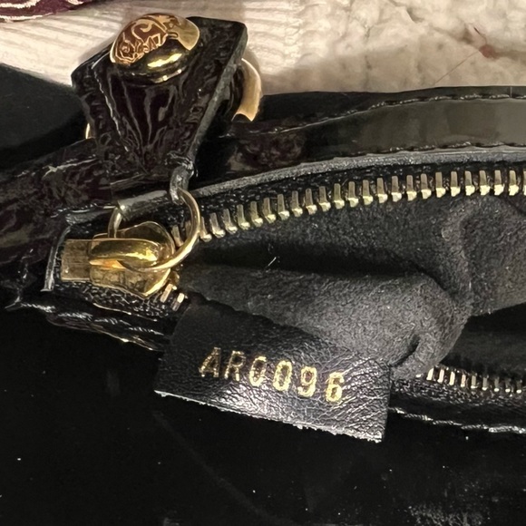 LOUIS VUITTON Limited Edition Taupe Monogram Embossed Leather Polly Bag EUC - Picture 5 of 17